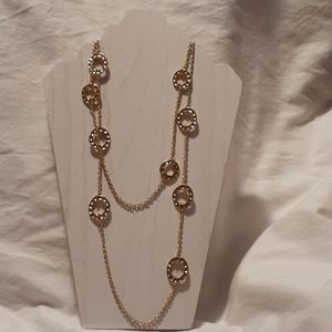 NEW Taramanda Hammered Gold Necklace &‎ Earrings